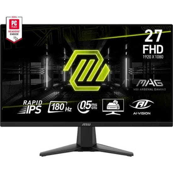 MSI MAG 275F monitor, 68,5cm (27), FHD, IPS, 180Hz, 0,5ms