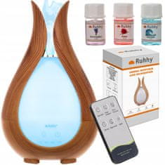 Ruhhy 10W LED RGB ultrazvočni vlažilec zraka difuzor 200ml izparjevalnik + dišave