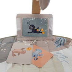 Bo Jungle igralna odeja z lesenim trapezom Ocean Bliss