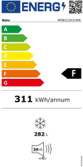 Beko Zamrzovalna omara RFNE312K31WN
