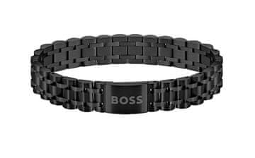 Hugo Boss Elegantna črna moška zapestnica Owan 1580646