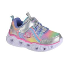 Skechers Čevlji srebrna 21 EU Heart Lightsrainbow Lux