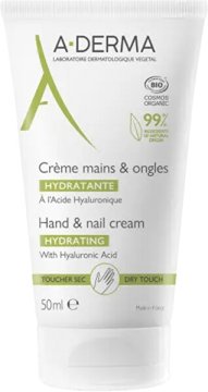 A-Derma Krema za roke in nohte s hialuronsko kislino (Hydrating Hand & Nail Cream) 50 ml