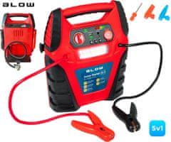 Blow JS-5V1 zagonska baterija / jump starter s kompresorjem, 5V1, USB-A, DC 12V - odprta embalaža