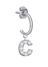 La Petite Story Enojni jekleni uhan "C" LPS02AQM71