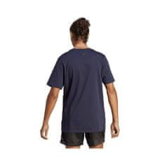 Adidas Majice mornarsko modra XL Essentials Single Jersey 3-stripes