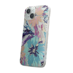 Onasi Silikonski ovitek Flower Fantasy za iPhone 16 Pro - mint