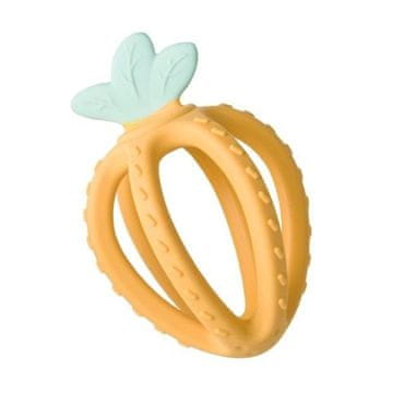 Saro Baby silikonski zobotrebec Fresh Fruit Mustard