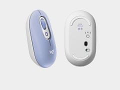 Logitech Pop miška, z Emoji, Bluetooth, vijolična (910-007414)