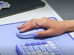 Logitech Pop miška, z Emoji, Bluetooth, vijolična (910-007414)
