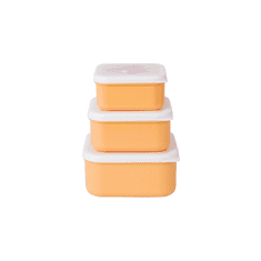 Saro Baby komplet posodic za prigrizke 3ks Mustard