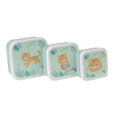 Saro Baby komplet posodic za prigrizke 3ks Hunter Mint