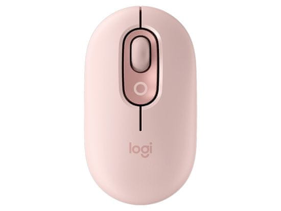 Logitech Pop miška, z Emoji, Bluetooth, roza (910-007413)