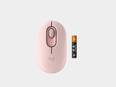 Logitech Pop miška, z Emoji, Bluetooth, roza (910-007413)