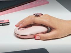 Logitech Pop miška, z Emoji, Bluetooth, roza (910-007413)