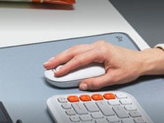 Logitech Pop miška, z Emoji, Bluetooth, bela (910-007411)