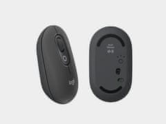 Logitech Pop miška, z Emoji, Bluetooth, grafitna (910-007412)