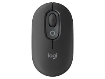 Logitech Pop miška, z Emoji, Bluetooth, grafitna (910-007412)