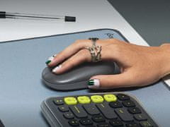 Logitech Pop miška, z Emoji, Bluetooth, grafitna (910-007412)