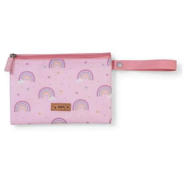 Saro Baby vrečka za prigrizek Lunch Bag Pink Rainbow