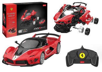 shumee Gradbeni bloki Avtomobil na daljinsko upravljanje Rastar 1:18 Ferrari fxxk EVO Rdeč 88 kosov.