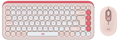 Logitech POP Icon Combo tipkovnica in miška, Bluetooth, roza, SLO g. (920-013142)