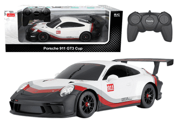 shumee RC avto 1:18 Rastar Porshe 911 GT3 belo-siv