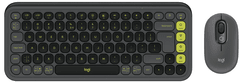 Logitech POP Icon Combo tipkovnica in miška, Bluetooth,, SLO g., grafitna (920-013140)