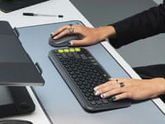Logitech POP Icon Combo tipkovnica in miška, Bluetooth,, SLO g., grafitna (920-013140)
