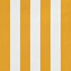Vidaxl Zložljiva tenda 300x150 cm rumena in bela