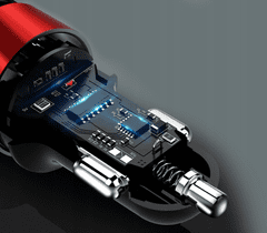 CO2 CO2 HITRI AVTOMOBILSKI POLNILEC USB QC 3.0 VODIL MERILNIK NAPETOSTI BATERIJE