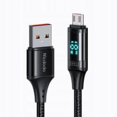 Mcdodo MCDODO ZASLONSKI KABEL MICRO USB HITRO POLNJENJE ZA SAMSUNG 18W 1M