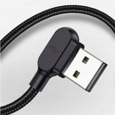 Mcdodo MCDODO 90° KOTNI KABEL USB-C HITRO POLNJENJE OBOJESTRANSKI USB TIPA C LED 2M
