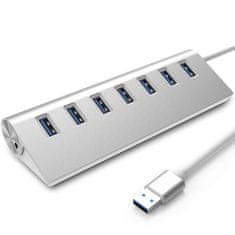 CO2 RAZDELILNIK USB PRIKLJUČKOV HUB AKTIVNO NAPAJANJE HITRO 7X USB 3.0