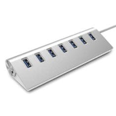 CO2 RAZDELILNIK USB PRIKLJUČKOV HUB AKTIVNO NAPAJANJE HITRO 7X USB 3.0