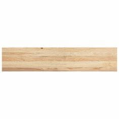 Vidaxl Podloge za stopnice 12 kosov 120x30x2 cm trdna hrastovina