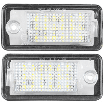CO2 KOMPLET LUČI LED ZA OSVETLITEV REGISTRSKE TABLICE, AUTOTUNE, ZA AUDI, A3 8P, S3, A4 S4 B6, A4 B7, A6 C6 4F, S6, A8 S8 D3, Q7
