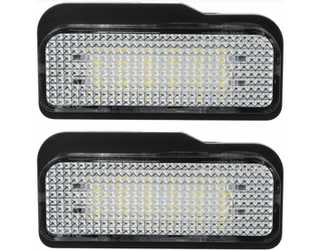CO2 KOMPLET LUČI LED ZA OSVETLITEV REGISTRSKE TABLICE, AUTOTUNE, ZA MERCEDES W203 CLASA C KOMBI, MERCEDES W211 CLASA E SEDAN KOMBI, MERCEDES W219 CLS, MERCEDES R171 SLK