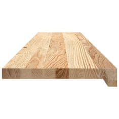 Vidaxl Podloge za stopnice 12 kosov 110x25x2 cm trdna hrastovina