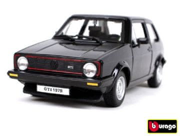 Burago B - Avtomobili HOBBY, Plus, Volkswagen Golf Mk1 GTI (1979), črna, 1:24