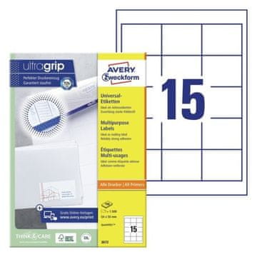 Avery Zweckform Etikete zweckform 3672 64x50mm