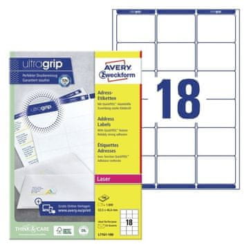 Avery Zweckform Etikete zweckform l7161 63,5x46,6mm etikete za naslove