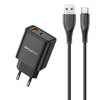 PD81T-EU 22,5 W, črna, Polnilni adapter z USB-C kablom
