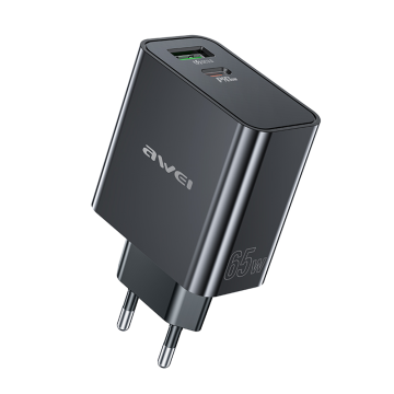 Awei PD58-EU, GaN, 65 W, Hitri polnilni adapter