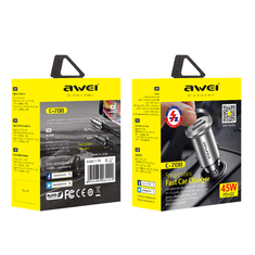 Awei C-708 45 W, polnilni adapter za avto v vžigalnik