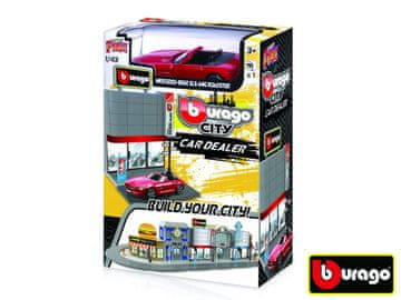 BBurago Mesto 1:43 18-31501 Trgovina z avtomobili