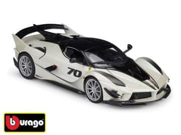 Burago B - RACE+PLAY, Ferrari FXX-K EVO, belo-črna, 1:18