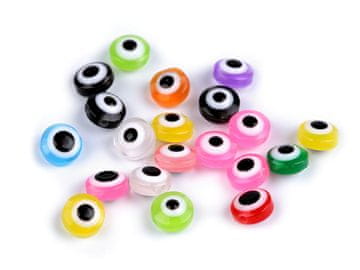 Plastične kroglice Alahovo oko Ø8 mm - mešanica (20 kosov)