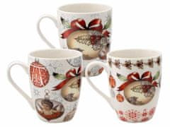 Bella Fiore Keramični vrček 340ml CHRISTMAS, mešanica dekorjev