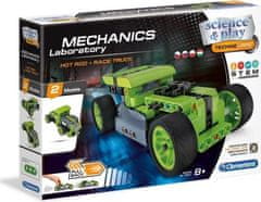 Clementoni Science&amp;Play Mehanski laboratorij Hot Rod in Race Truck 2v1